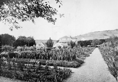 Monets Garten, Giverny, ca. 1908 von French Photographer
